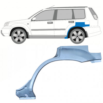 Pannello di riparazione parafango posteriore per Nissan X-Trail 2001-2007 / Sinistra 10128