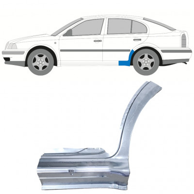 Pannello di riparazione sottoporta lamiera per Skoda Octavia I 1996-2010 / Sinistra 12514