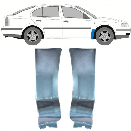 Pannello di riparazione parafango anteriore per Skoda Octavia I 1996-2010 / Sinistra+Destra / Set 9738