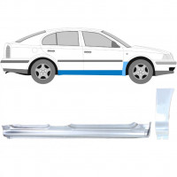 Lamiera di riparazione sottoporta completo e parafango anteriore per Skoda Octavia I 1996-2010 / Destra / Set 11173