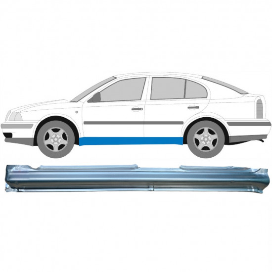 Sottoporta Lamiera Completo per Skoda Octavia I 1996-2010 / Sinistra 7001