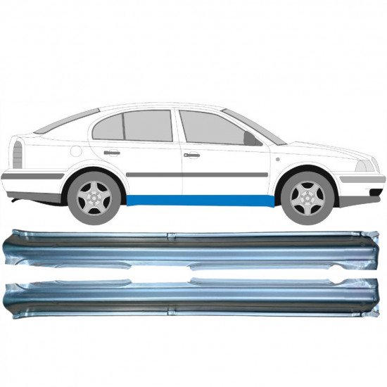 Sottoporta Lamiera Completo per Skoda Octavia I 1996-2010 / Sinistra+Destra / Set 9286