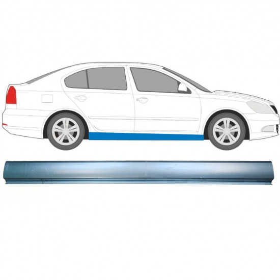 Pannello di riparazione sottoporta lamiera per Skoda Octavia II 2004-2013 / Sinistra = Destra (simmetrico) 8591