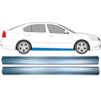 Pannello di riparazione sottoporta lamiera per Skoda Octavia II 2004-2013 / Sinistra = Destra (simmetrico) / Set 10309