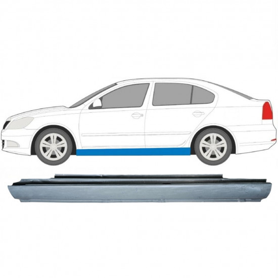 Pannello di riparazione sottoporta lamiera per Skoda Octavia II 2004-2013 / Sinistra 7376