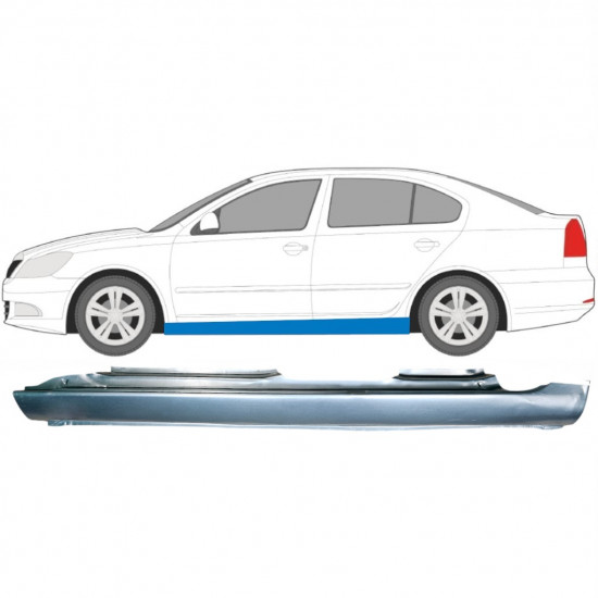 Sottoporta Lamiera Completo per Skoda Octavia II 2004-2013 / Sinistra 5106