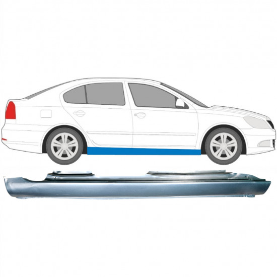 Sottoporta Lamiera Completo per Skoda Octavia II 2004-2013 / Destra 5104