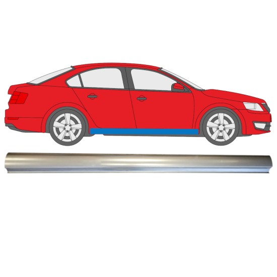 Pannello di riparazione sottoporta inferiore per Skoda Octavia III 2013-2020 / Destra 14825