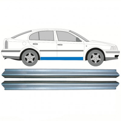 Pannello di riparazione sottoporta lamiera per Skoda Octavia I 1996-2010 / Sinistra = Destra (simmetrico) / Set 10333