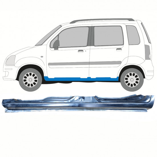Sottoporta Lamiera Completo per Opel Agila 2001-2008 / Sinistra 8617