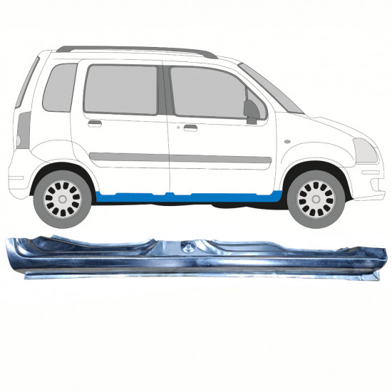 Sottoporta Lamiera Completo per Opel Agila 2001-2008 / Destra 8616