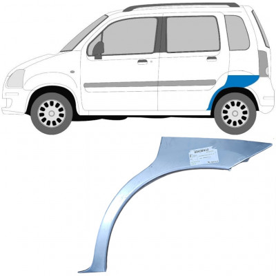 Pannello di riparazione parafango posteriore per Opel Agila 2001-2008 / Sinistra 6906