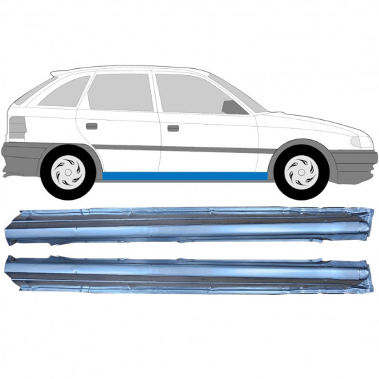 Sottoporta Lamiera Completo per Opel Astra F 1991-2002 / Sinistra+Destra / Set 9447