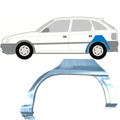 Pannello di riparazione parafango posteriore per Opel Astra F 1991-2002 / Sinistra / HATCHBACK 7258