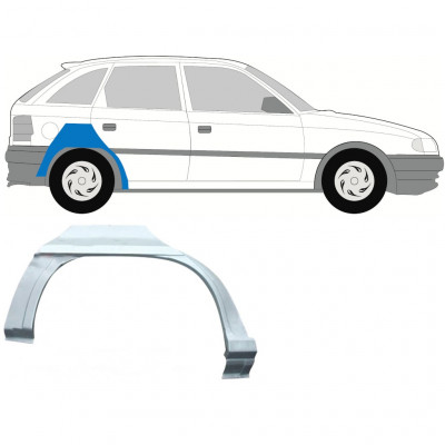 Pannello di riparazione parafango posteriore per Opel Astra F 1991-2002 / Destra / HATCHBACK 7259