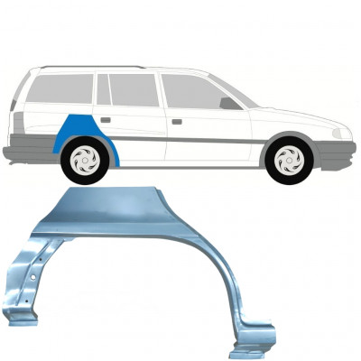 Pannello di riparazione parafango posteriore per Opel Astra F 1991-2002 / Destra / COMBI 7261