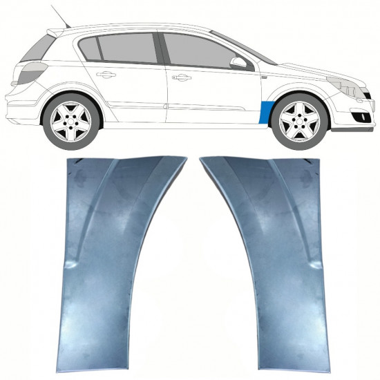 Pannello di riparazione parafango anteriore per Opel Astra H 2003-2014 / Sinistra+Destra / Set 10138