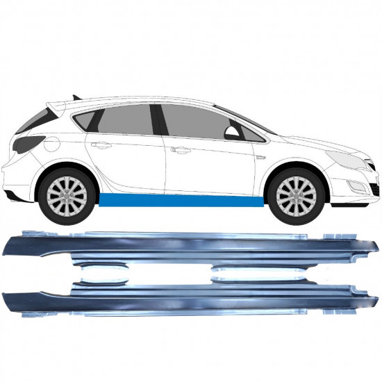 Sottoporta Lamiera Completo per Opel Astra J 2009-2015 / Sinistra+Destra / Set 10566