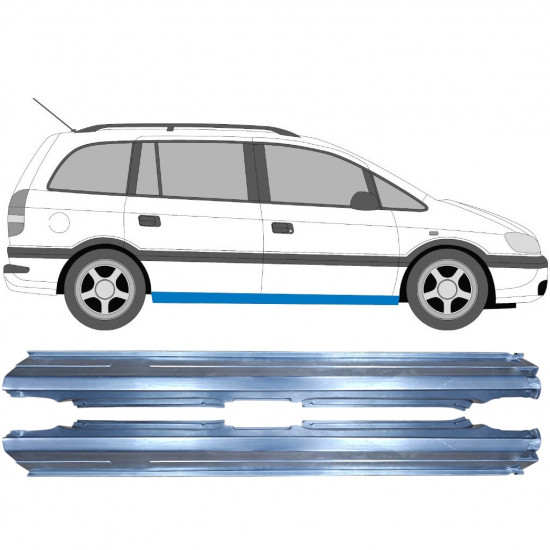 Sottoporta Lamiera Completo per Opel Zafira A 1999-2005 / Sinistra+Destra / Set 9260