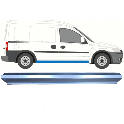 Pannello di riparazione sottoporta lamiera per Opel Combo C 2000-2010 / Sinistra = Destra (simmetrico) 7243