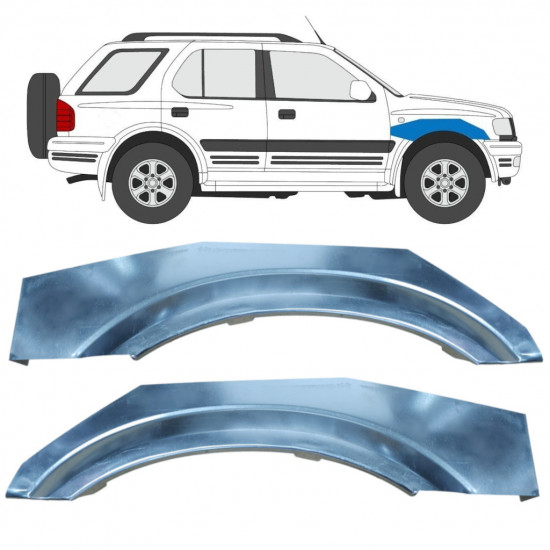 Pannello di riparazione parafango anteriore per Opel Frontera B 1999-2002 / Sinistra+Destra / Set 11201