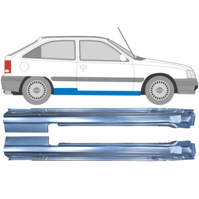 Sottoporta Lamiera Completo per Opel Kadett E Astra 1984-1993 / Sinistra+Destra / Set 9449