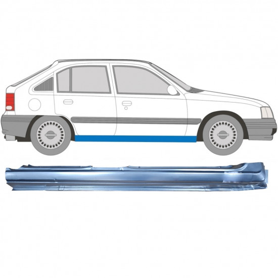 Sottoporta Lamiera Completo per Opel Kadett E Astra 1984-1993 / Destra 7910
