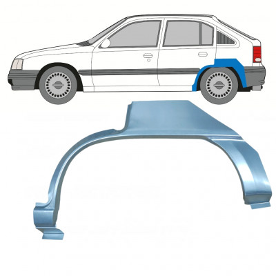 Pannello di riparazione parafango posteriore per Opel Kadett E Astra 1984-1993 / Sinistra 7909