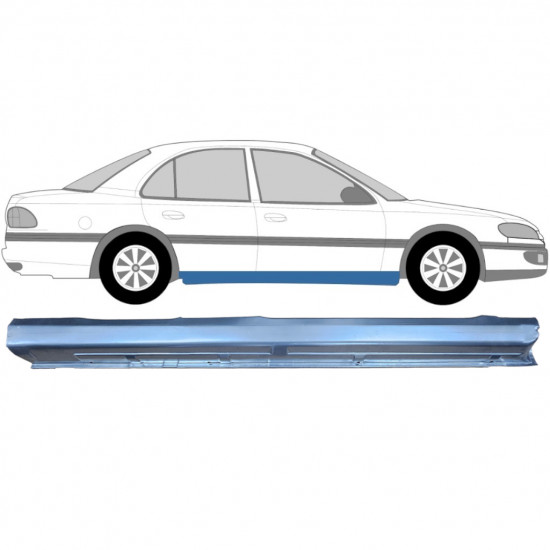 Pannello di riparazione sottoporta lamiera per Opel Omega B 1994-2003 / Destra 6908
