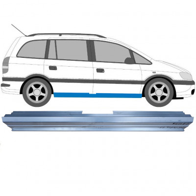 Pannello di riparazione sottoporta lamiera per Opel Zafira A 1999-2005 / Sinistra = Destra (simmetrico) 8932