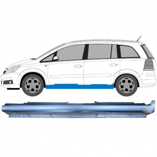 Sottoporta Lamiera Completo per Opel Zafira B 2005-2012 / Sinistra 6900