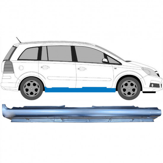 Sottoporta Lamiera Completo per Opel Zafira B 2005-2012 / Destra 6899