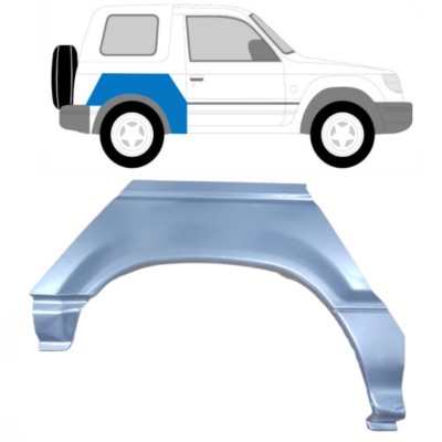 Pannello di riparazione parafango posteriore per Mitsubishi Pajero 1991-2001 / Destra 15125