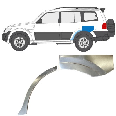 Pannello di riparazione parafango posteriore per Mitsubishi Pajero 2006-2021 / Sinistra 14841