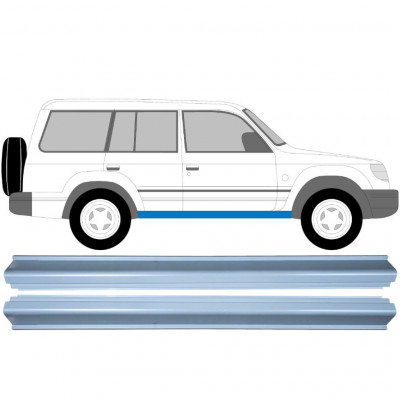 Pannello di riparazione sottoporta lamiera per Mitsubishi Pajero 1991-2001 / Sinistra+Destra / Set 11931