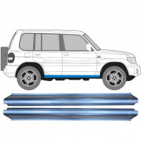 Pannello di riparazione sottoporta lamiera per Mitsubishi Pajero Pinin 1998-2007 / Sinistra+Destra / Set 11363