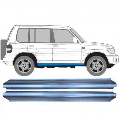 Pannello di riparazione sottoporta lamiera per Mitsubishi Pajero Pinin 1998-2007 / Sinistra+Destra / Set 11363