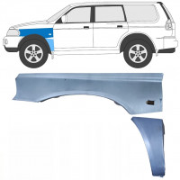 Pannello di riparazione parafango anteriore per Mitsubishi Pajero Sport 1996-2008 / Sinistra / Set 8543