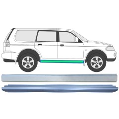Pannello di riparazione sottoporta interno ed esterno per Mitsubishi Pajero Sport 1996-2008 / Sinistra = Destra (simmetrico) / Set 14873
