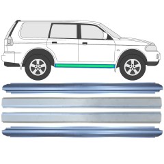 Pannello di riparazione sottoporta interno ed esterno per Mitsubishi Pajero Sport 1996-2008 / Sinistra+Destra / Set 14874