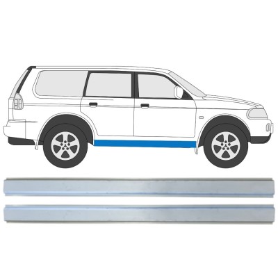 Sottoporta interno per Mitsubishi Pajero Sport 1996-2008 / Sinistra+Destra / Set 14872