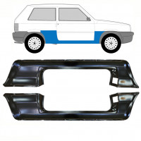Sottoporta Lamiera Completo per Fiat Panda 1980-2002 / Sinistra+Destra / Set 10756