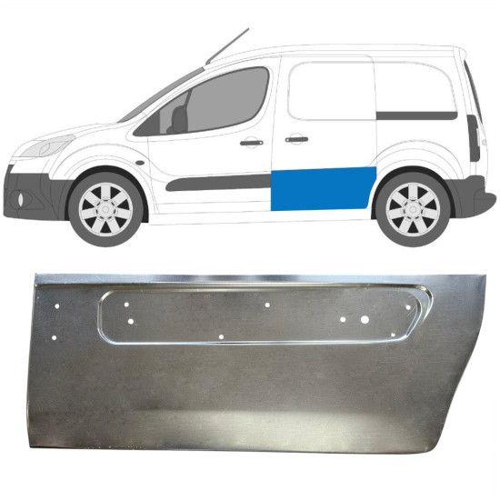Pannello di riparazione porta scorrevole per Citroen Berlingo 2008-2018 / Sinistra 16628