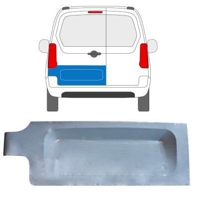 Pannello di riparazione porta posteriore per Citroen Berlingo 2008-2018 / Sinistra 15211