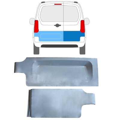 Pannello di riparazione porta posteriore per Citroen Berlingo 2008-2018 / Sinistra+Destra 15213