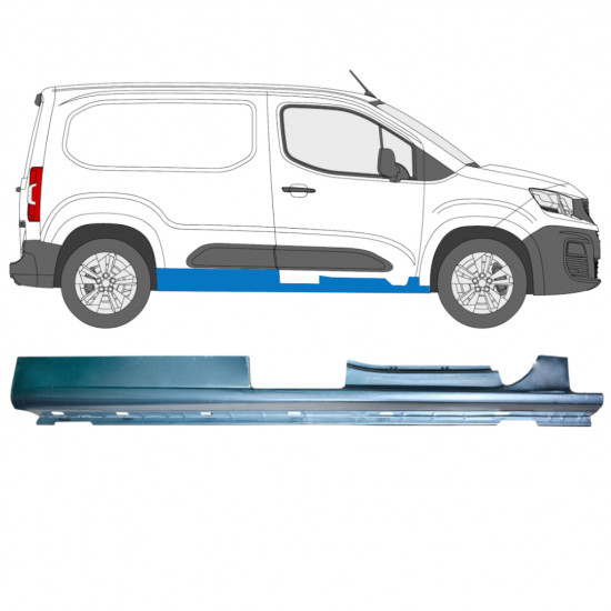 Sottoporta Lamiera Completo per Peugeot Partner 2018-2023 / Destra 12878