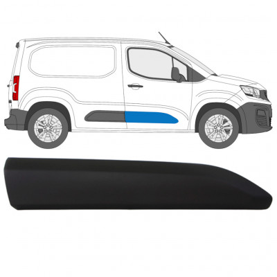 Modanatura laterale porta per Peugeot Partner 2018-2023 / Destra 12984