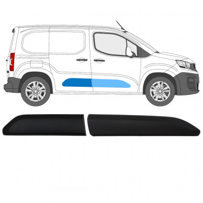 Modanatura laterale per Peugeot Partner 2018-2023 / Destra / Set 12988