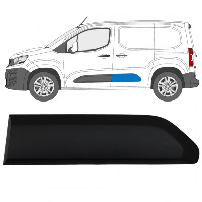 Modanatura laterale porta posteriore per Peugeot Partner 2018-2023 / Sinistra 12987