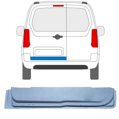 Pannello di riparazione porta posteriore interno per Citroen Berlingo 2008-2018 / Sinistra 16910